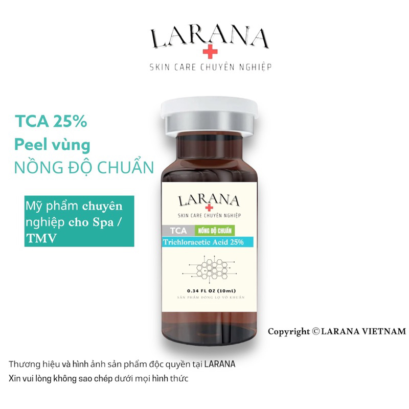 [Larana TCA] Dung dịch Trichloracetics Acid 25% (TCA 25%) peel da giúp tái tạo làn da mới