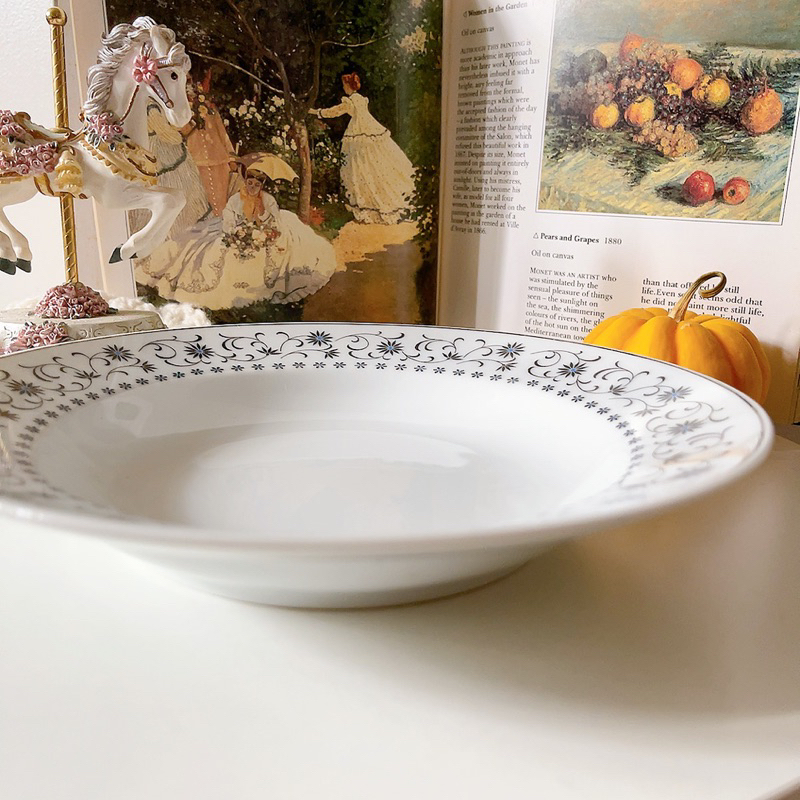 Đĩa silver queen lòng sâu Noritake