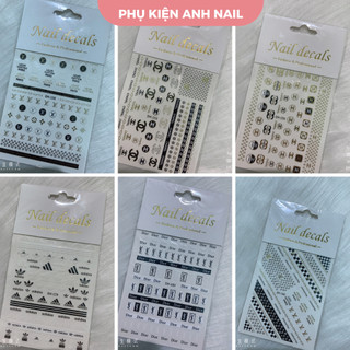 Sticker nail thương hiệu trang trí móng mã mới