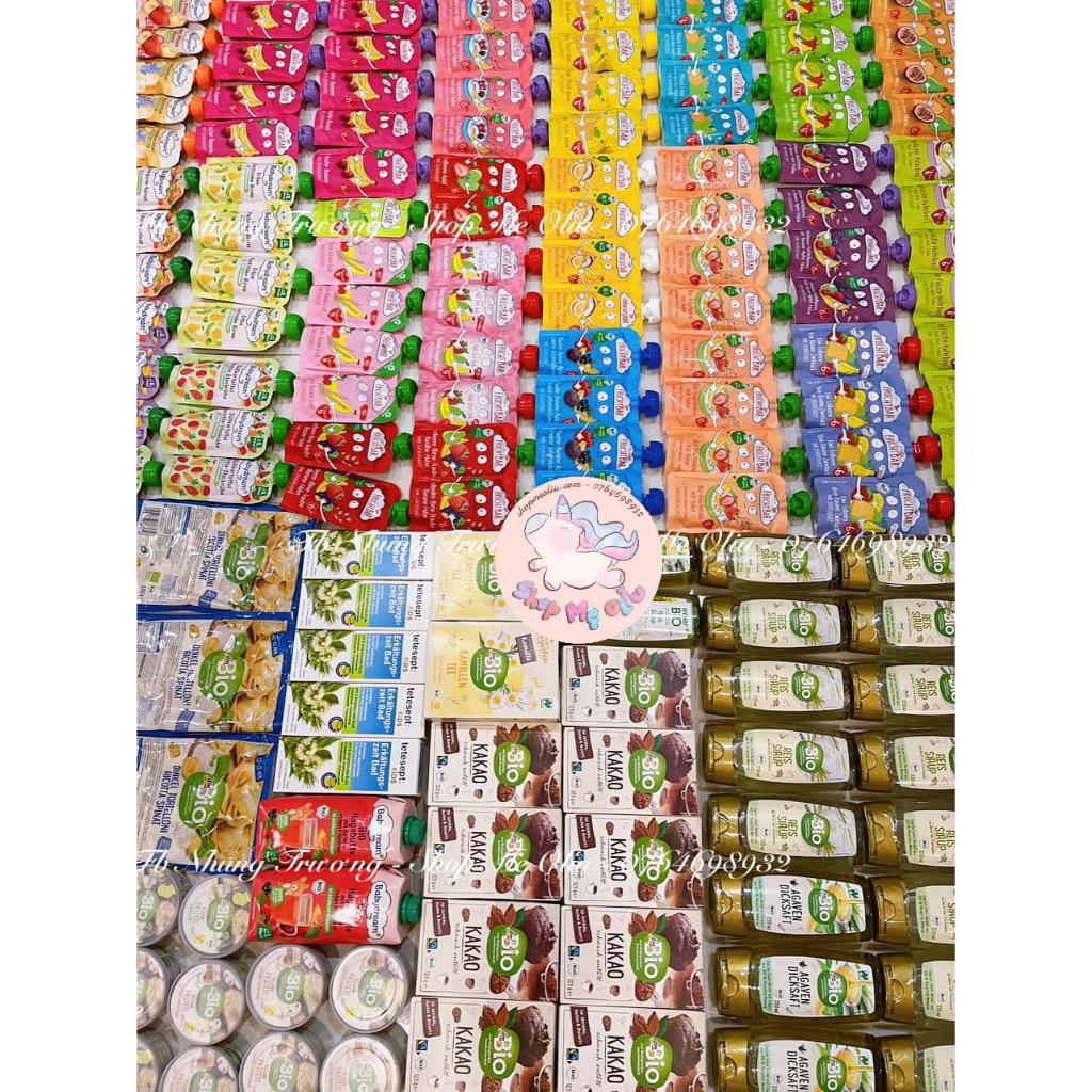 Sinh tố/Rau, trái cây,củ quả nghiền hữu cơ Babydream cho bé từ 6 tháng 100g - Ko đường,Ko muối