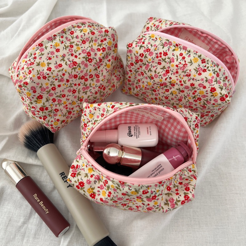 Túi hoa nhí đựng makeup