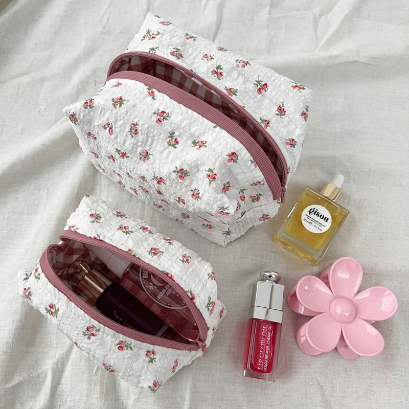 Túi hoa nhí đựng makeup