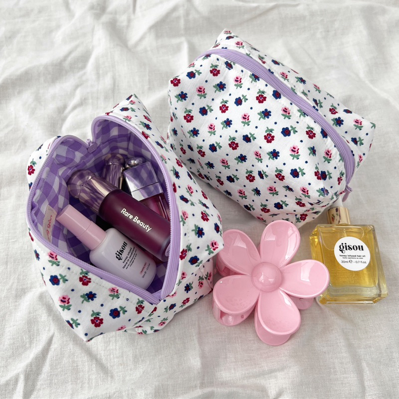 Túi hoa nhí đựng makeup