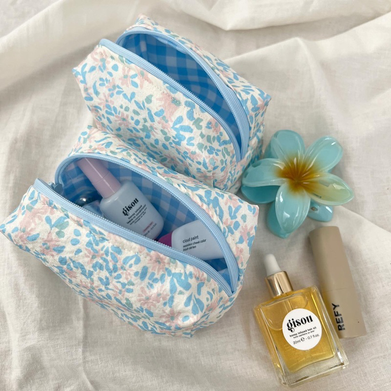 Túi hoa nhí đựng makeup