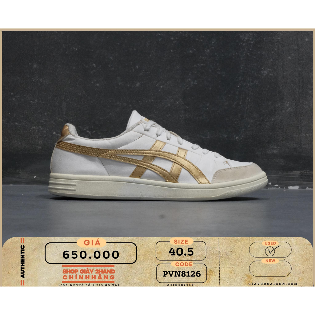 Giày 2hand Asics Japan S White 8126
