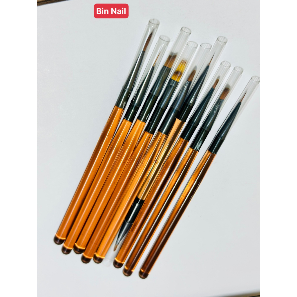 Sét cọ 9 cây vẽ móng chuyên dụng làm nail