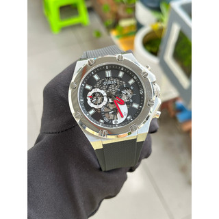 Đồng hồ nam thời trang guess gw0334g1 dây cao su đen, size 45mm fullbox
