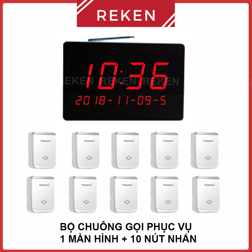 Chuông gọi phục vụ không dây dành cho nhà hàng, khách sạn, quán ăn CP-900, PV02