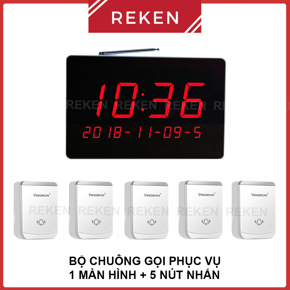 Chuông gọi phục vụ không dây dành cho nhà hàng, khách sạn, quán ăn CP-900, PV02