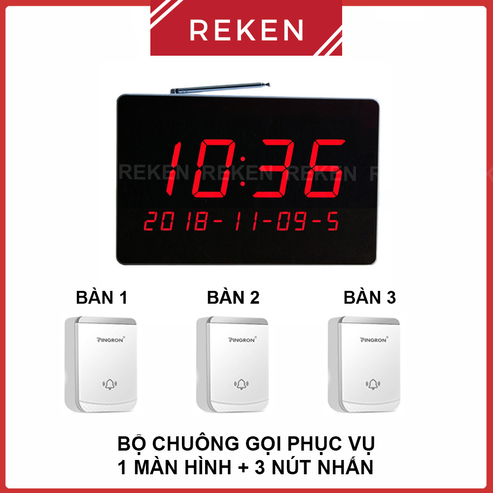 Chuông gọi phục vụ không dây dành cho nhà hàng, khách sạn, quán ăn CP-900, PV02