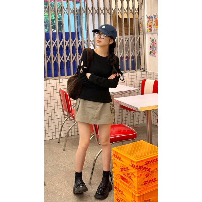 Áo thun Floral cut out Lollie made TKP185 LOLLIE STUDIO