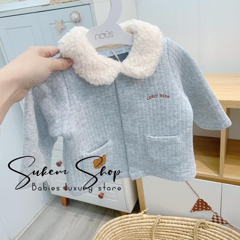 -Áo khoác trần bông ấm áp chính hãng