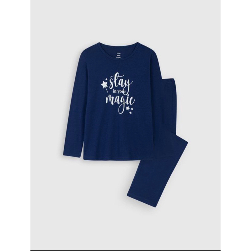 Bộ mặc nhà dài tay cho bé gái