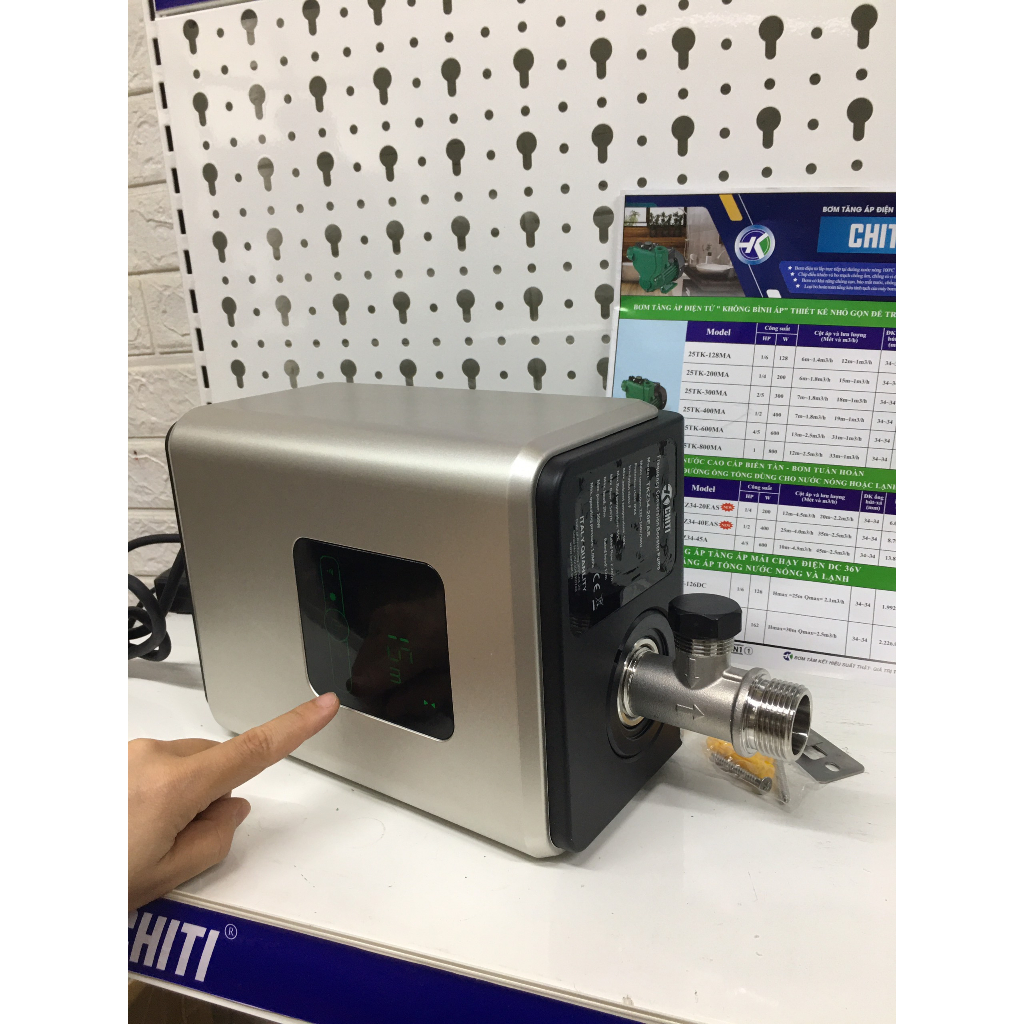 Máy bơm tăng áp biến tần CHITI 200W cực êm