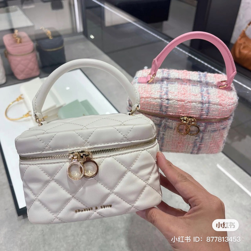 Túi quai xách nữ mini chần bông trám