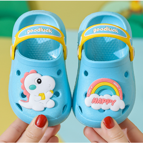 Dép sục cho bé chống trơn trượt hình kỳ lân cầu vồng dễ thương, nhiều màu cho bé trai bé gái DE461