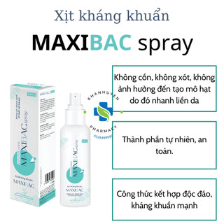 Xịt kháng khuẩn Maxibac ( bộ đôi xịt + gel maxibac)