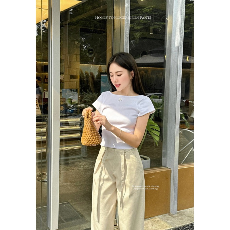 𝐇𝐨𝐧𝐞𝐲 𝐓𝐨𝐩 - Áo Dáng Ngắn Hở Lưng