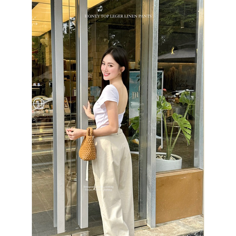 𝐇𝐨𝐧𝐞𝐲 𝐓𝐨𝐩 - Áo Dáng Ngắn Hở Lưng