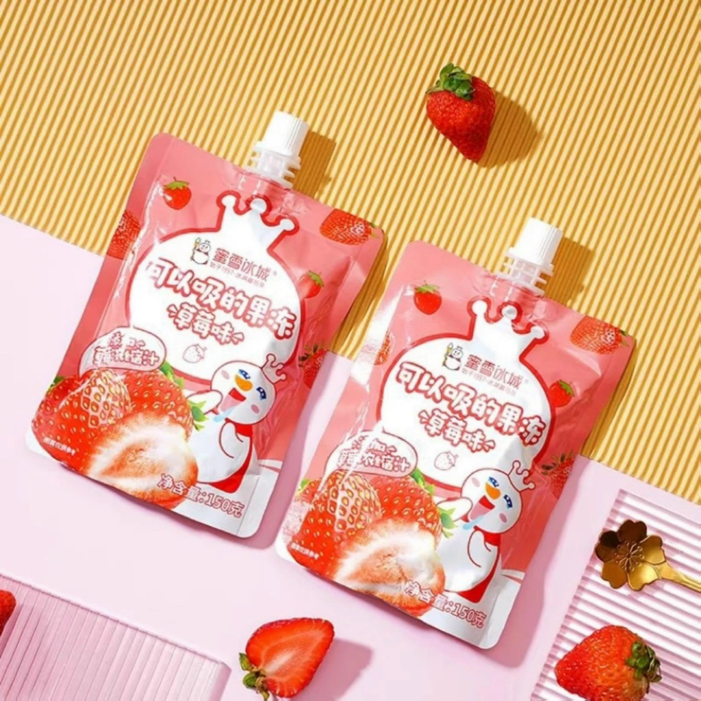 Thạch hút Mixue siêu cuốn