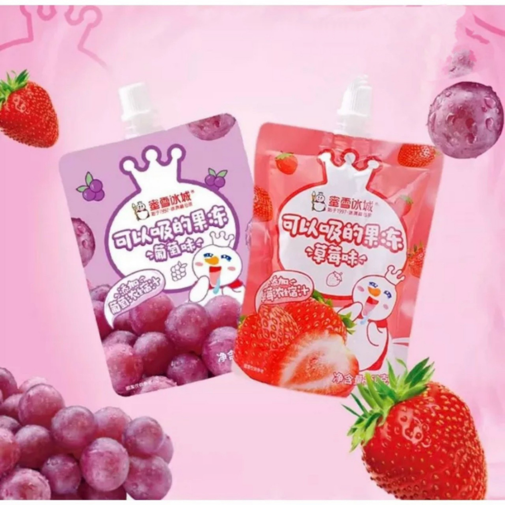 Thạch hút Mixue siêu cuốn