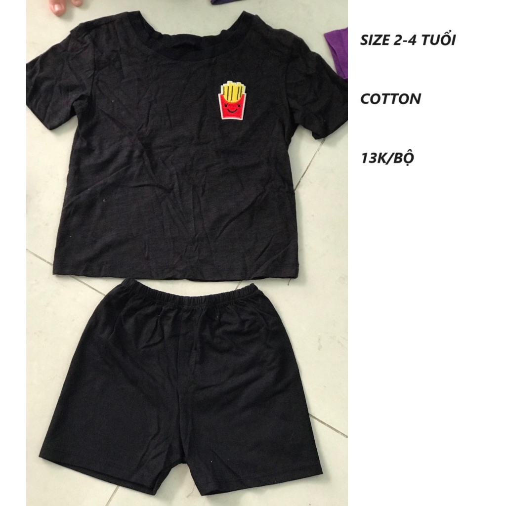 BỘ COTTON LẺ SIZE CHO BÉ NHIỀU KIỂU THANH LÝ 15K/BỘ