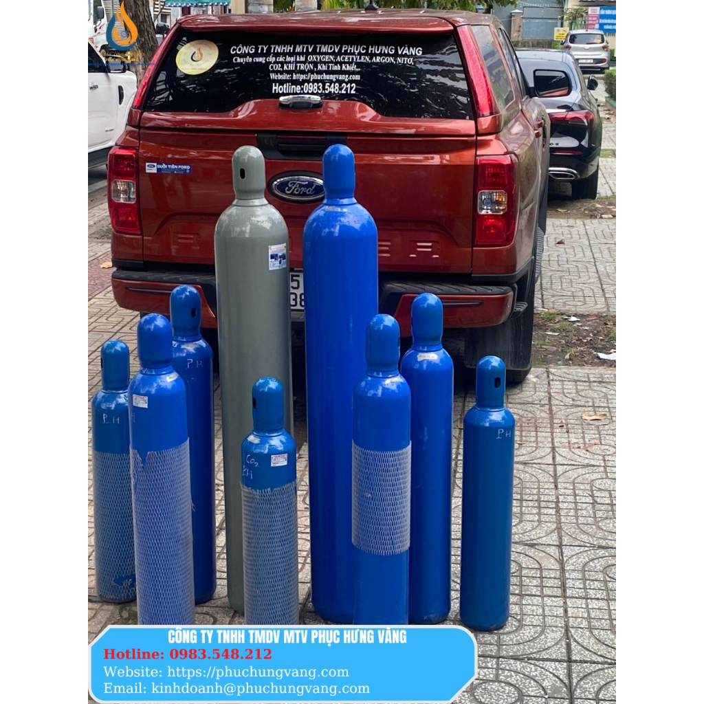 Bình Khí Nito 10Lít Đã Nạp Khí