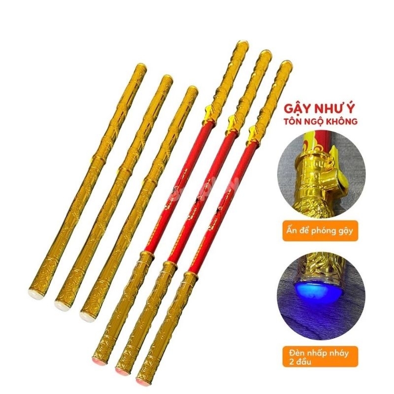 Đồ Chơi Gậy Như Ý Tôn Ngộ Không Phát sáng 2 đầu