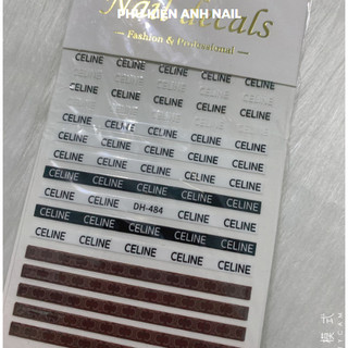 Sticker dán móng thương hiệu trang trí nail dh484