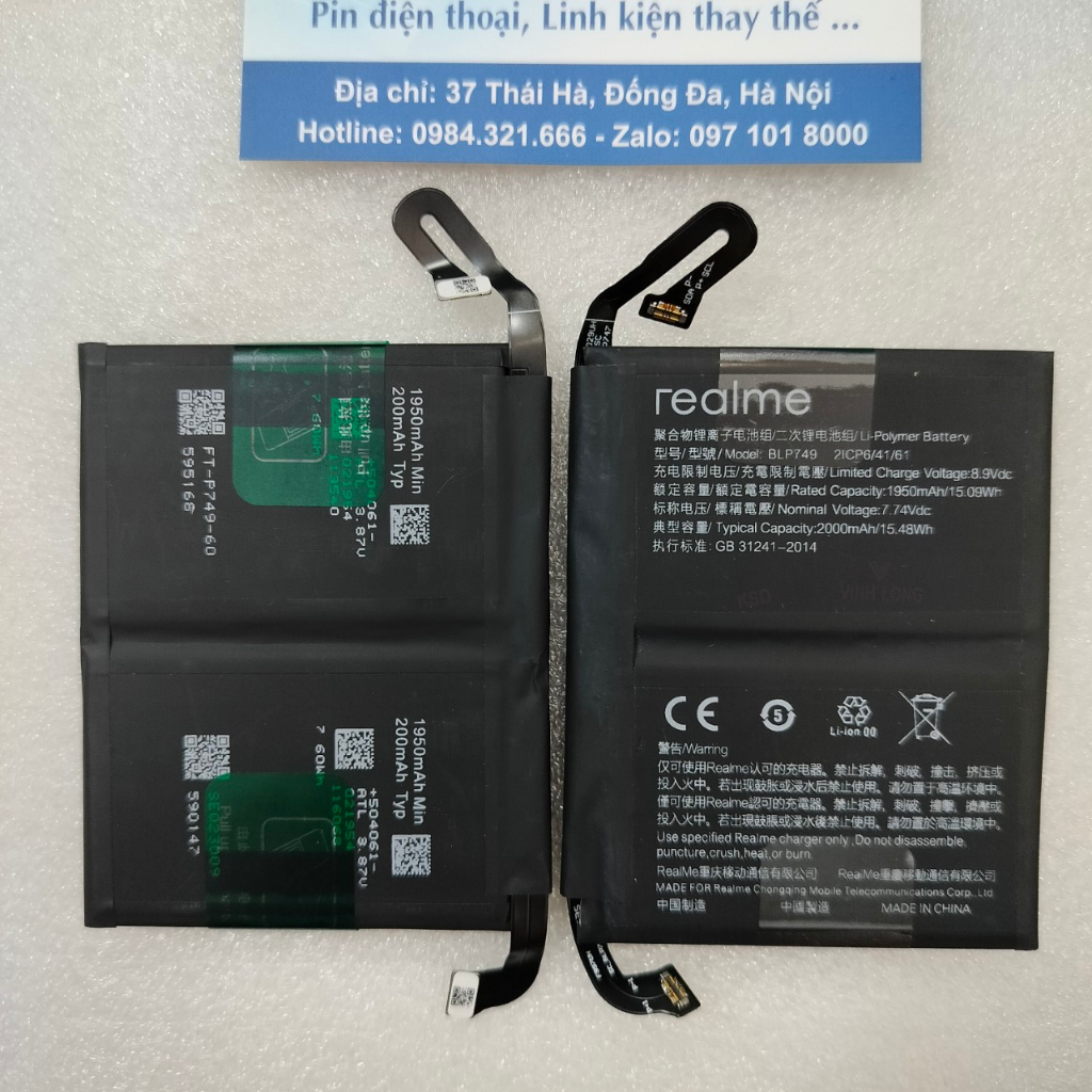 Pin Realme X2 Pro Blp749