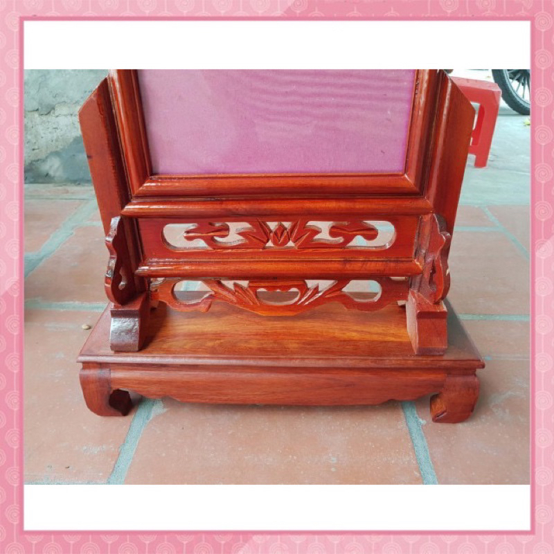 Đế kê khung ảnh thờ gỗ hương 100 %