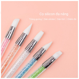 Cọ bút silicon 2 đầu nặn hoa khô miết sticker đa năng