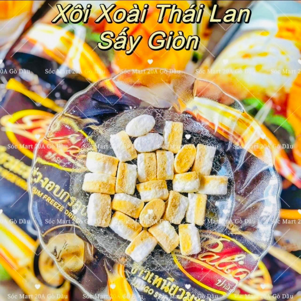 Xôi xoài xôi sầu riêng Thái Lan sấy khô - Hàng có sẵn