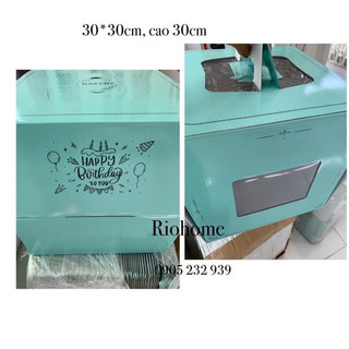 Hộp Bánh Kem Vuông size 20,23,25,28,30,35,40cm(10 hộp+ đế lót)
