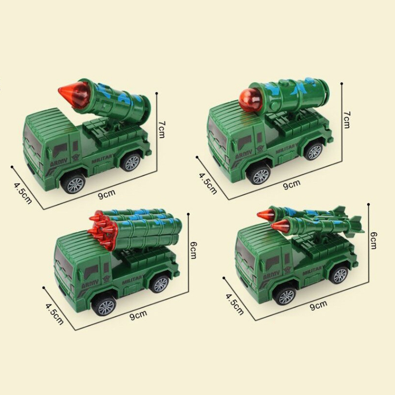 Xe  Ô Tô Đồ Chơi Mini Quân Đội Chạy Đà  Cho Bé