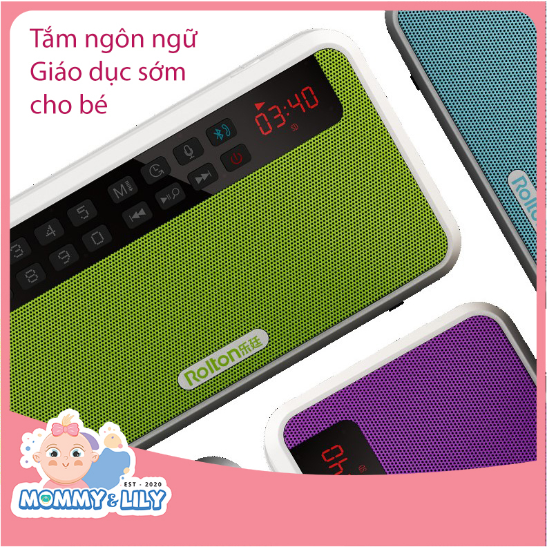 Loa Rolton E500 tắm ngôn ngữ giáo dục sớm cho bé