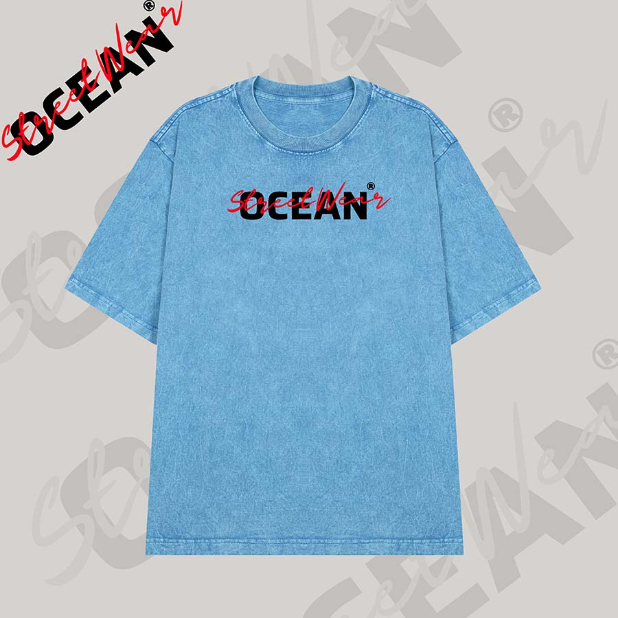 Áo thun tay lỡ unisex Local brand OCEAN - Áo phông Ullzang tay lỡ nam nữ 100% Cotton 3 size M,L,XL - OCEAN.CLO