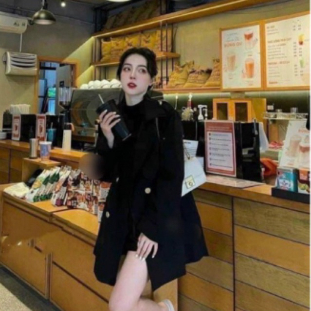 Mangto dáng lửng hàng 2 lớp dày dặn có kèm đai thắt lưng và đai cổ tay