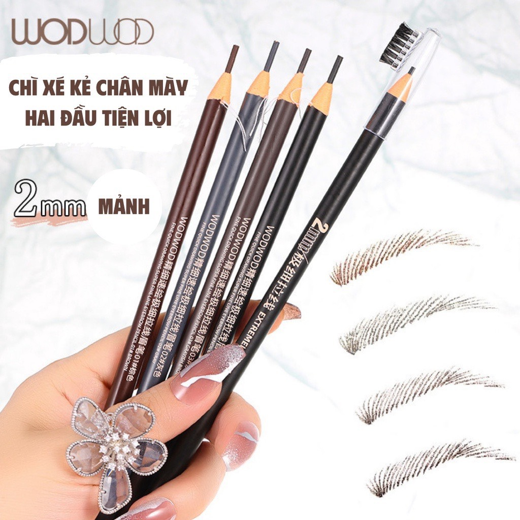 NO.W939 Bút Chì Kẻ Lông Mày Đầu Nhỏ Kháng Nước Lâu Trôi WODWOD