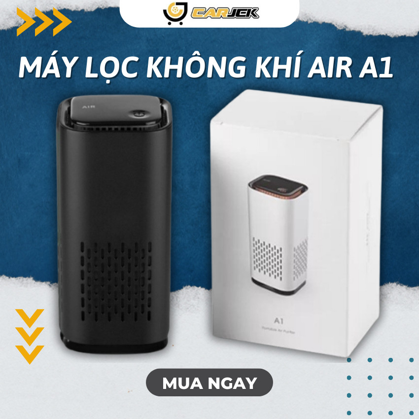 Máy Lọc Không Khí Xe Ô Tô MAX AIR A1 bộ lọc 3 lớp, lọc bụi mịn khử mùi khử khuẩn - Hàng Chính Hãng Bảo Hành 1 Năm