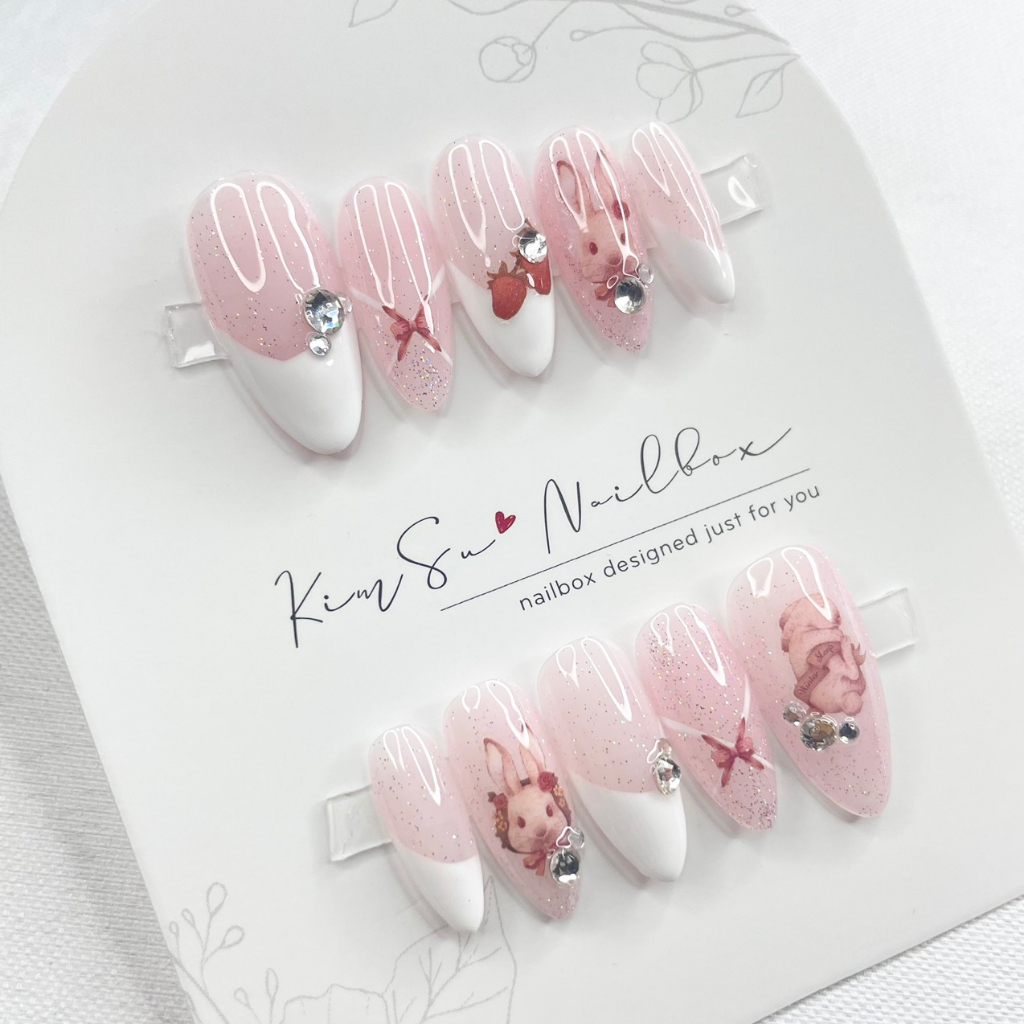 Nailbox thỏ hồng tiểu thư
