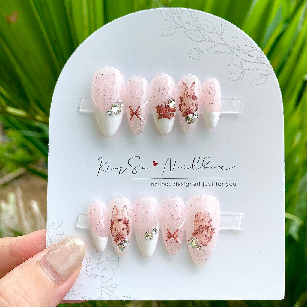 Nailbox thỏ hồng tiểu thư