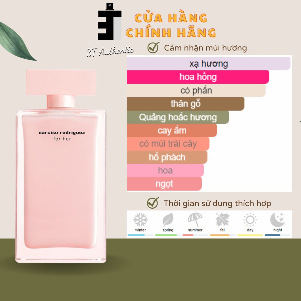 Nước Hoa Nữ 𝗡𝗮𝗿𝘀𝗶𝗰𝗼 𝗥𝗼𝗱𝗿𝗶𝗴𝘂𝗲𝘇 𝗳𝗼𝗿 𝗛𝗲𝗿 chính hãng authentic 10ml | BigBuy360 - bigbuy360.vn
