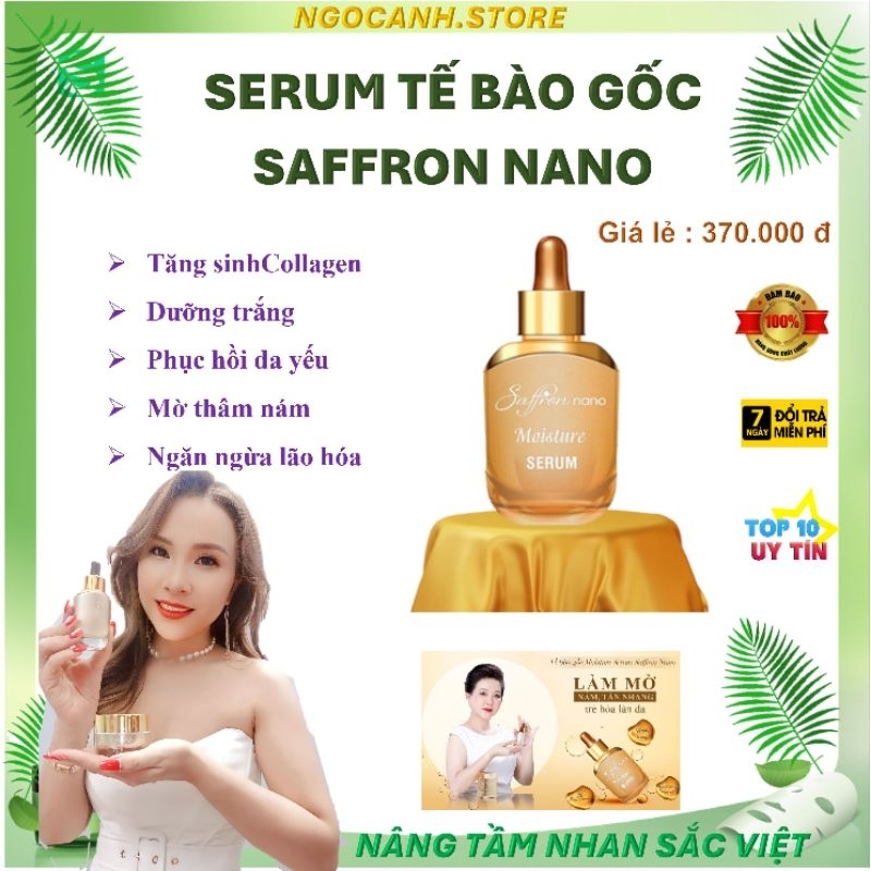 saffron nano - Dưỡng trắng, căng bóng, xóa nhăn.
