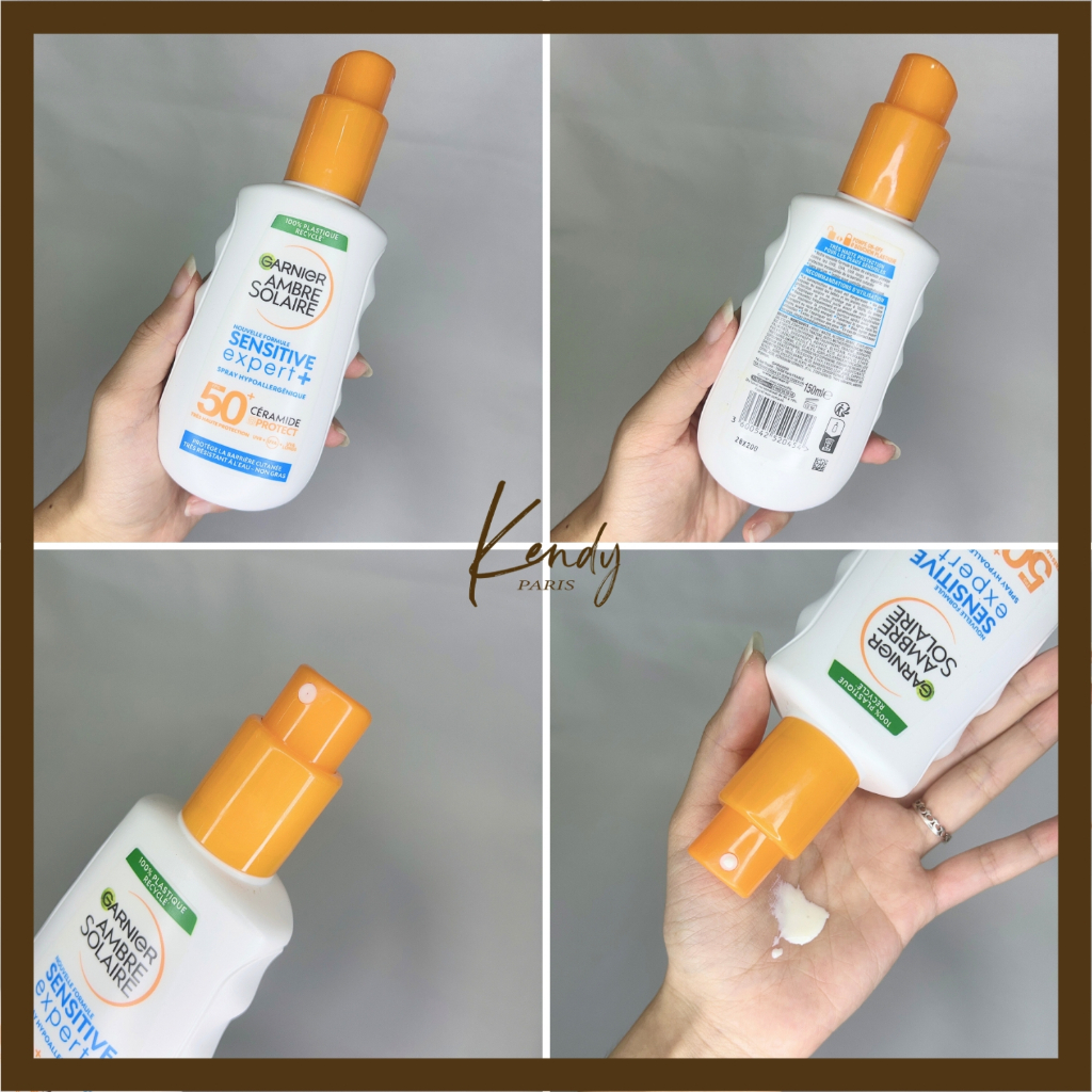 Xịt chống nắng Garnier Sensitive Expert SPF50+ cho da nhạy cảm