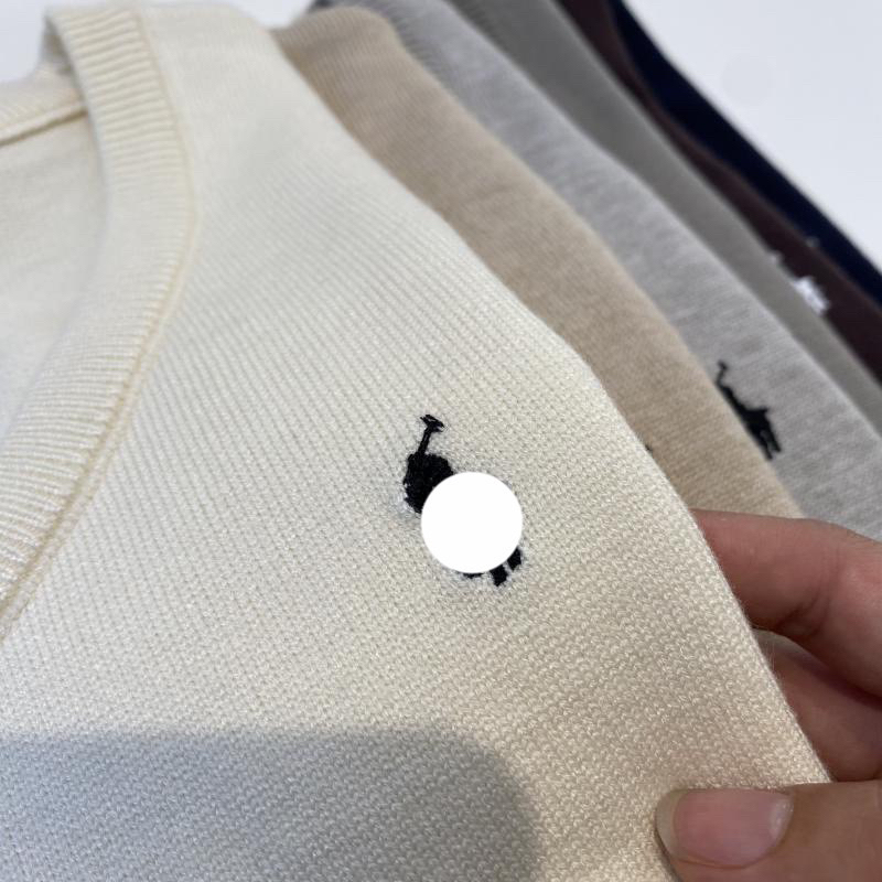 Áo gile len, áo len sát nách hình thêu hàng QC