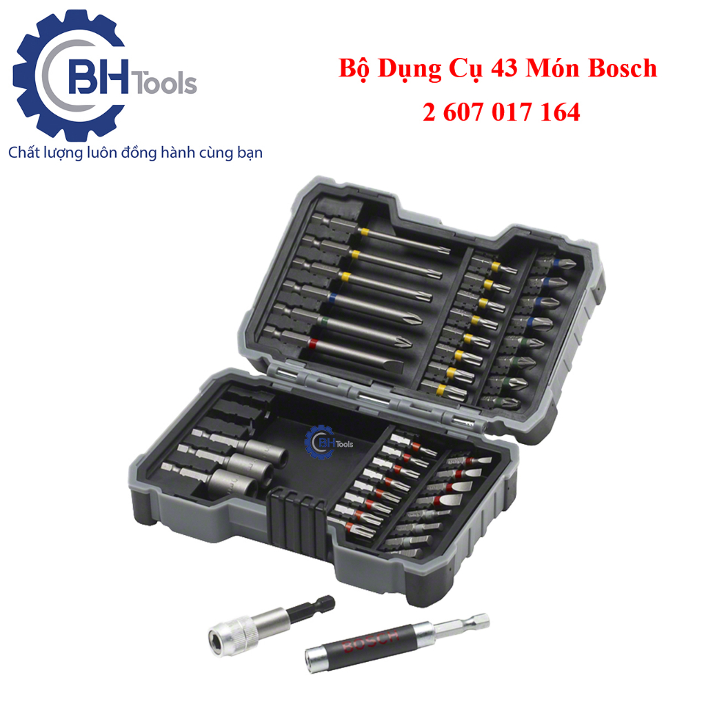 Bộ Đầu Vít Bosch Chính Hãng 43 Món