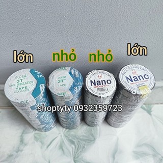 BĂNG KEO ĐIỆN NANO ĐEN (1 CÂY GỒM 10 CUỘN )CÓ 3 LOẠI ĐỂ LỰA CHỌN