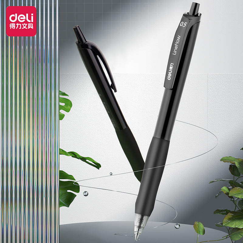 Bút gel Deli S60 vỏ nhiều màu ngòi 0,5mm