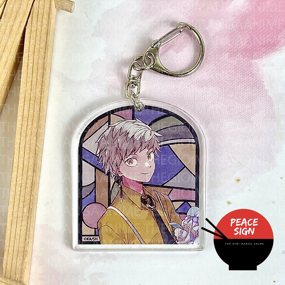 Móc khóa Bungou Stray Dogs anime Bungo Văn Hào Lưu Lạc mica trong acrylic chibi xinh xắn